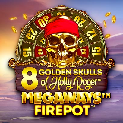 8 Golden Skulls of Holly Roger Megaways 